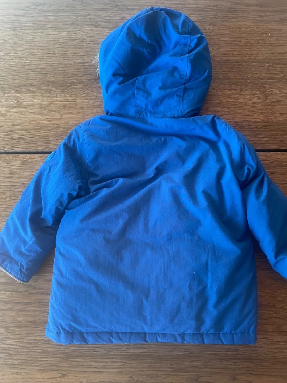 Baby Gap Boys 3T Blue Winter Parka Coat & Knit Hat Bundle
